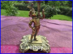 Bougeoir Ancien Prince Bronze XIX siècle France Bougeoir Ancien Prince Bronze XIX siècle France