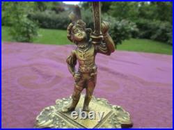 Bougeoir Ancien Prince Bronze XIX siècle France