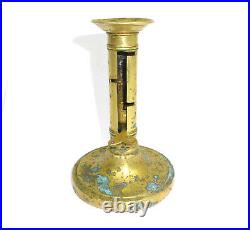 Bougeoir Avec Glissière XIXe Siècle Bougeoir En Bronze Bougeoir Avec Glissière XIXe Siècle Bougeoir En Bronze