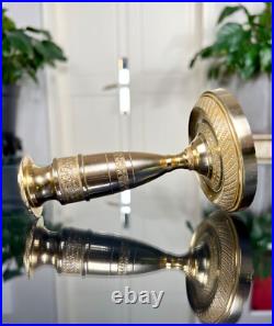 Bougeoir Bronze XIXe Siècle Style Empire Chandelier Bougie Bougeoir Bronze XIXe Siècle Style Empire Chandelier Bougie