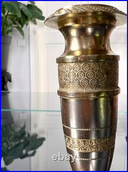 Bougeoir Bronze XIXe Siècle Style Empire Chandelier Bougie Bougeoir Bronze XIXe Siècle Style Empire Chandelier Bougie