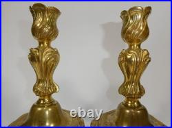Bougeoir Porte-Bougie Bronze Style Empire XIXe Siècle TA-6