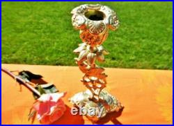 Bougeoir ancien Perroquet bronze XIXe siècle Antique bronze parrot candlestick