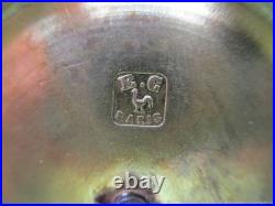 Bougeoirs Anciens 2 Pieces Chevaliers Bronze XIX Siècle