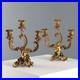 Bougeoirs-Anciens-Bronze-Dore-3-Lumieres-France-XIXe-Siecle-Originaux-01-neda