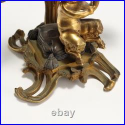 Bougeoirs Anciens Bronze Doré 3 Lumières France XIXe Siècle Originaux