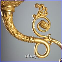 Bougeoirs Anciens Bronze Doré France Fin du XIXe Siècle Originaux
