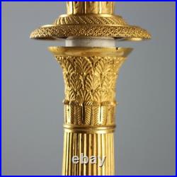 Bougeoirs Anciens Bronze Doré France Fin du XIXe Siècle Originaux