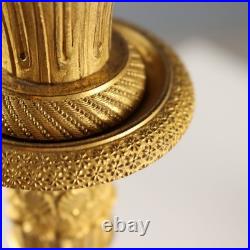 Bougeoirs Anciens Bronze Doré France Fin du XIXe Siècle Originaux