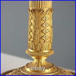 Bougeoirs Anciens Bronze Doré France Fin du XIXe Siècle Originaux