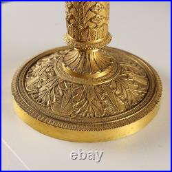 Bougeoirs Anciens Bronze Doré France Fin du XIXe Siècle Originaux