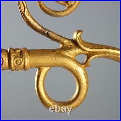 Bougeoirs Anciens Bronze Doré France Fin du XIXe Siècle Originaux