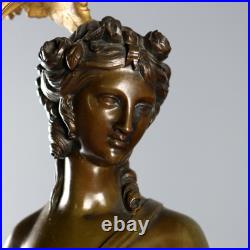 Bougeoirs Anciens Bronze Marbre Vert France XIXe-XXe Siècle Originaux Bougeoirs Anciens Bronze Marbre Vert France XIXe-XXe Siècle Originaux