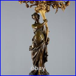 Bougeoirs Anciens Bronze Marbre Vert France XIXe-XXe Siècle Originaux Bougeoirs Anciens Bronze Marbre Vert France XIXe-XXe Siècle Originaux