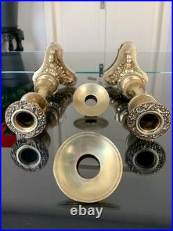 Bougeoirs en Bronze Paire Chandeliers Bougies Décoration XIXe siècle Bougeoirs en Bronze Paire Chandeliers Bougies Décoration XIXe siècle