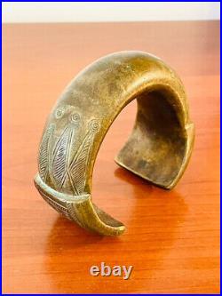 Bracelet Esclavage Ancien en Bronze XIXe Siècle Art Premier Africain