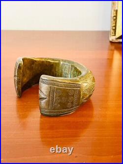 Bracelet Esclavage Ancien en Bronze XIXe Siècle Art Premier Africain