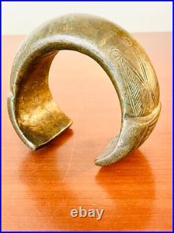 Bracelet Esclavage Ancien en Bronze XIXe Siècle Art Premier Africain