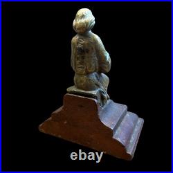 Bronze Ancien & Sujet Religieux, XIX Eme Siècle