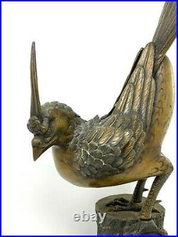 Bronze Japonais & Oiseau & Asie & Asiatique & XIX -ème Siècle & Japon