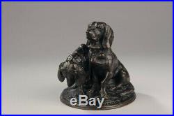 Bronze XIX siècle E. Fremiet chiens bassets