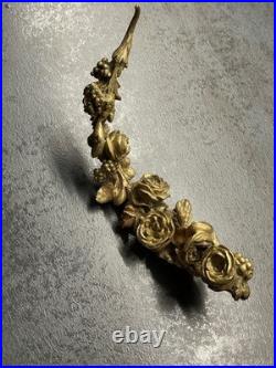 Bronze ancien Couronne De Fruits Et De Fleurs Bronze Doré XIXe Siècle 584 Gr