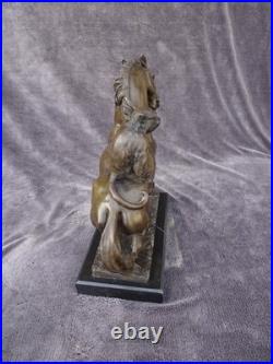 Bronze de Barye le singe sur le cheval XIX siècle Bronze de Barye le singe sur le cheval XIX siècle