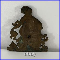 Bronze décoratif allégorie féminine XIXe siècle élément de pendule ou meubleMX39