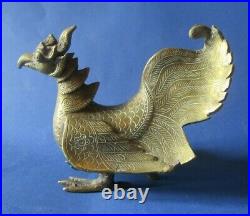 Bronze thaïlandais Oiseau XIX ème Siècle phénix pheonix bronze thailandais thai