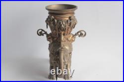 Brûle parfum Lampe à huile orientaliste bronze Éléphant XIXe siècle (73170) Brûle parfum Lampe à huile orientaliste bronze Éléphant XIXe siècle (73170)