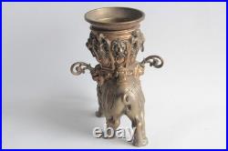 Brûle parfum Lampe à huile orientaliste bronze Éléphant XIXe siècle (73170)