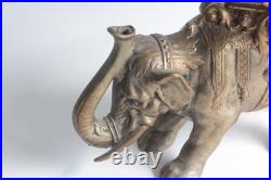 Brûle parfum Lampe à huile orientaliste bronze Éléphant XIXe siècle (73170)