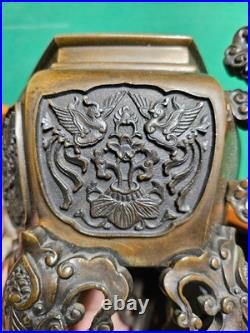 Brûle parfum antique en bronze XIXè siècle