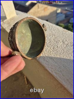 Brûle-parfum chinois en bronze XIXe siècle Couvercle crapaud Encensoir