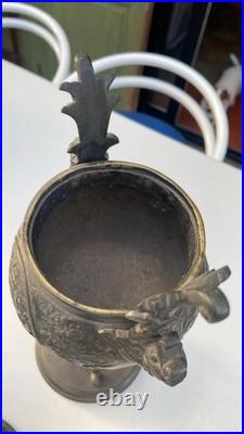 Brule parfum chinois (fin XIXe siècle-début XXe) bronze massif 30 cm