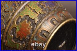 Brûleur de parfum chinois en bronze cloisonné, XIXe siècle ou avant, Top