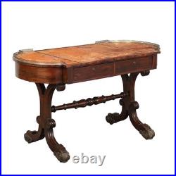 Bureau Ancien en Bois Exotique Bronze Angleterre XIXe Siècle Bureau Ancien en Bois Exotique Bronze Angleterre XIXe Siècle