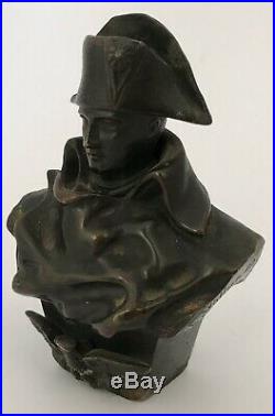 Buste En Bronze Napoléon Aigle Impérial Bonaparte Signé Et Daté XIX Éme Siécle