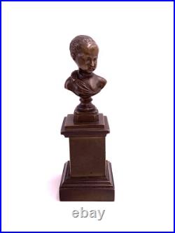 Buste XIXe siècle bronze Roi Henri IV enfant d'après Germain Pilon Antique bust
