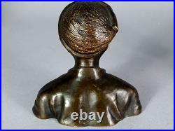 Bustes d'une femme & un homme annamites bronze Vietnam. Fin du XIXe siècle C181 Bustes d'une femme & un homme annamites bronze Vietnam. Fin du XIXe siècle C181