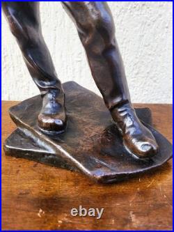 C Meunier, Le Debardeur Du Port d'Anvers, Bronze Signé, XIXe siècle