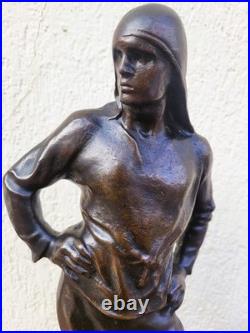 C Meunier, Le Debardeur Du Port d'Anvers, Bronze Signé, XIXe siècle C Meunier, Le Debardeur Du Port d'Anvers, Bronze Signé, XIXe siècle