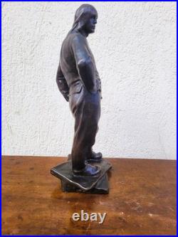 C Meunier, Le Debardeur Du Port d'Anvers, Bronze Signé, XIXe siècle