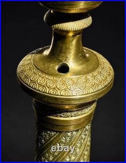 CANDÉLABRES CANDLESTICKS BRONZE DORÉ EMPIRE XIXe SIÈCLE CHANDELIERS