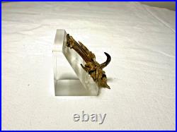 CROCHET PORTE-MONTRE LYRE BRONZE DORÉ XIX éme siécle