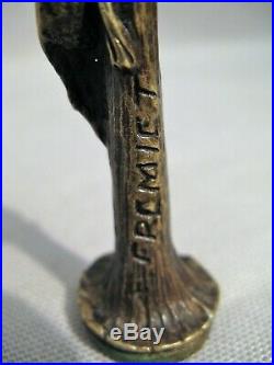 Cachet sceau en bronze signé Fremiet la grenouille époque XIX ème siècle
