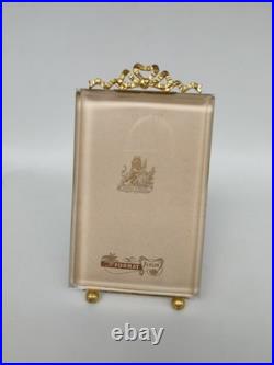 Cadre Photo En Bronze Et Verre Biseauté, XIX Ème Siècle Cadre Photo En Bronze Et Verre Biseauté, XIX Ème Siècle