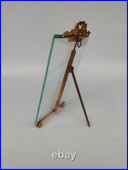 Cadre Photo En Bronze Et Verre Biseauté, XIX Ème Siècle
