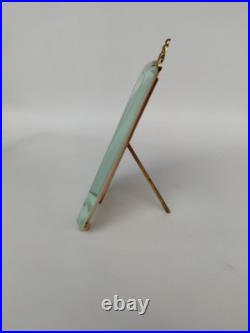 Cadre Photo En Bronze Et Verre Biseauté, XIX Ème Siècle Cadre Photo En Bronze Et Verre Biseauté, XIX Ème Siècle