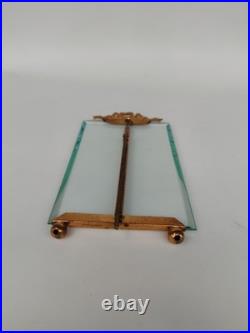 Cadre Photo En Bronze Et Verre Biseauté, XIX Ème Siècle